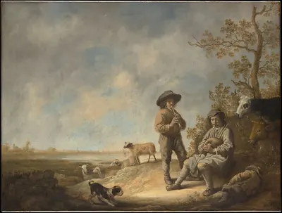Piping Shepherds — Aelbert Cuyp — praca Patryk Krawczyk, Łódź