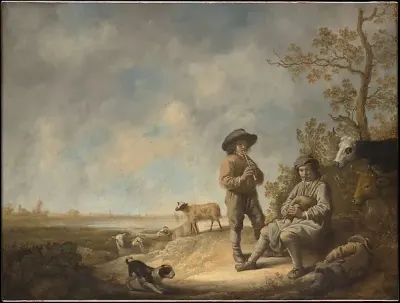Piping Shepherds — Aelbert Cuyp — praca Patryk Krawczyk, Łódź