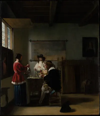 The Visit — Pieter de Hooch — praca Rafał Wieczorek, Lublin