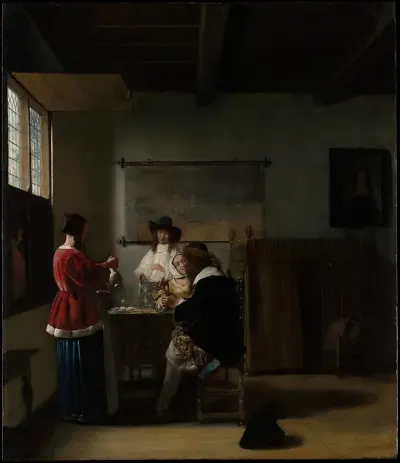 The Visit — Pieter de Hooch — praca Rafał Wieczorek, Lublin