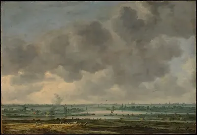 View of Haarlem and the Haarlemmer Meer — Jan van Goyen — praca Hanna Zając, Zielona Góra