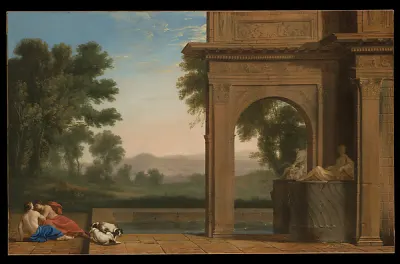 Classical Landscape with Figures — Henri Mauperché — praca Krzysztof Dąbrowski, Poznań