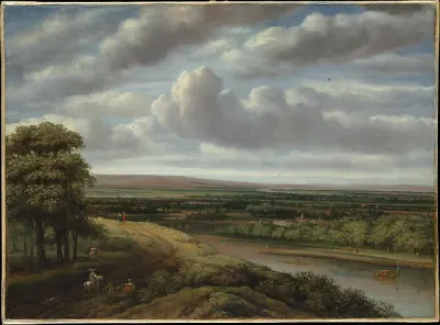 An Extensive Wooded Landscape — Philips Koninck — praca Maria Walczak, Łódź