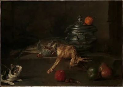 The Silver Tureen — Jean Siméon Chardin — praca Weronika Kaczmarek, Toruń