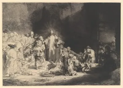 The Hundred Guilder Print — Rembrandt (Rembrandt van Rijn) — praca Karolina Król, Białystok