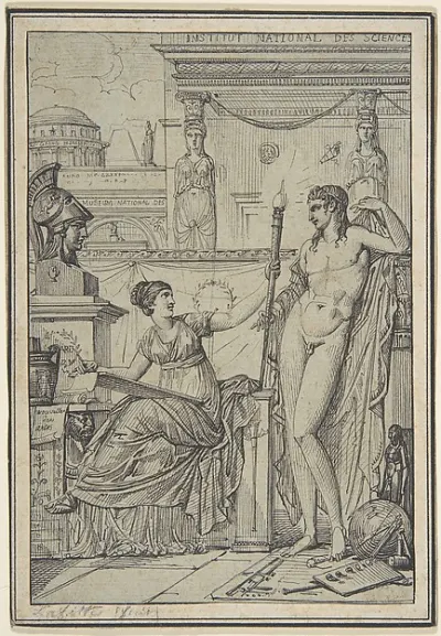 Design for an Allegorical Print — Louis Lafitte — praca Dorota Zając, Zielona Góra