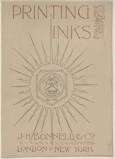 Trade Card for J. H. Bonnell & Co., Print Ink Seller — Anonymous, British, 19th century — praca Łukasz Wójcik, Bydgoszcz