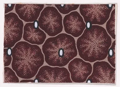 Textile Design with Animal Print Decorated with Pearls — Anonymous, Alsatian, 19th century — praca Michał Witkowski, Katowice