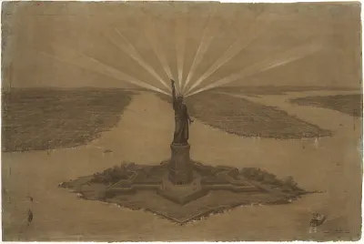 Presentation Drawing of \ — Frédéric-Auguste Bartholdi — praca Paweł Pawlak, Toruń