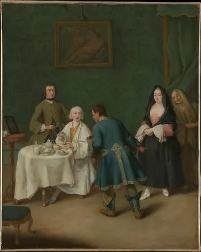 The Temptation — Pietro Longhi (Pietro Falca) — praca Piotr Sadowska, Gdańsk