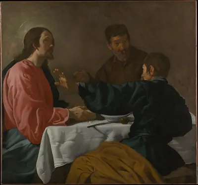 The Supper at Emmaus — Velázquez (Diego Rodríguez de Silva y Velázquez) — praca Marta Król, Białystok