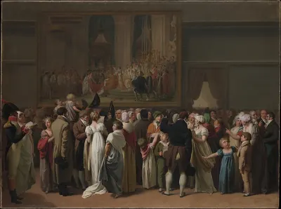 The Public Viewing David's \ — Louis Léopold Boilly — praca Tomasz Pawlak, Toruń