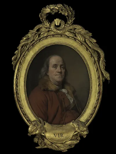 Benjamin Franklin (1706–1790) — Joseph Siffred Duplessis — praca Katarzyna Kamińska, Katowice