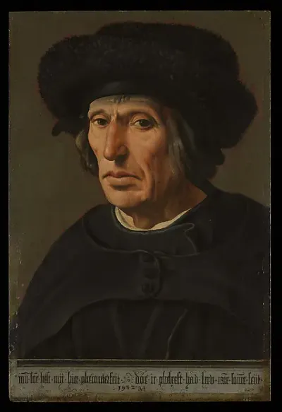 Jacob Willemsz van Veen (1456–1535), the Artist's Father — Maarten van Heemskerck — praca Dawid Pawlak, Toruń