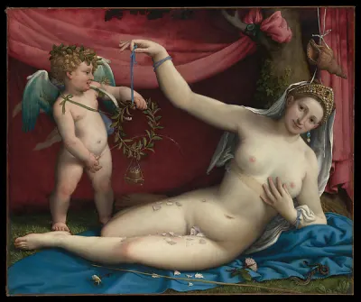 Venus and Cupid — Lorenzo Lotto — praca Marta Walczak, Łódź