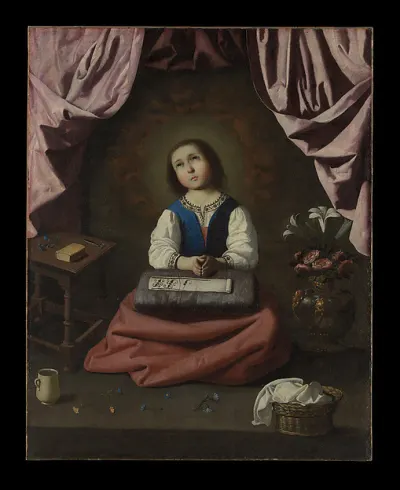 The Young Virgin — Francisco de Zurbarán — praca Zofia Kamińska, Katowice