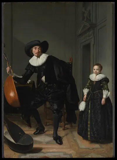 A Musician and His Daughter — Thomas de Keyser — praca Piotr Wieczorek, Lublin