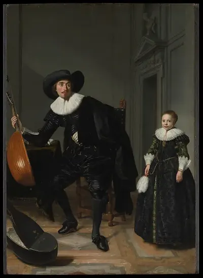 A Musician and His Daughter — Thomas de Keyser — praca Piotr Wieczorek, Lublin