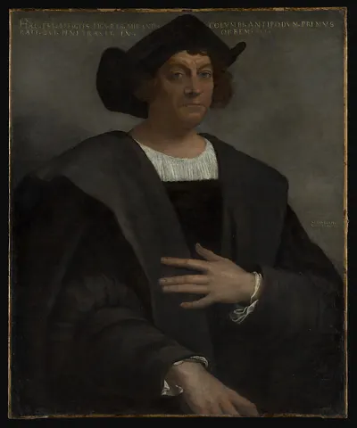Portrait of a Man, Said to be Christopher Columbus (born about 1446, died 1506) — Sebastiano del Piombo (Sebastiano Luciani) — praca Antoni Lis, Białystok