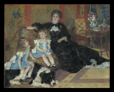 Madame Georges Charpentier (Marguerite-Louise Lemonnier, 1848–1904) and Her Children, Georgette-Berthe (1872–1945) and Paul-Emile-Charles (1875–1895) — Auguste Renoir — praca Grzegorz Witkowski, Katowice