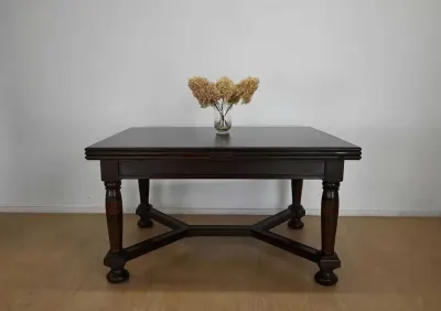 antyk mebel długi mocno rozkładany 396cm stół — praca Robert W., Warszawa