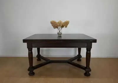 antyk mebel długi mocno rozkładany 396cm stół — praca Robert W., Warszawa
