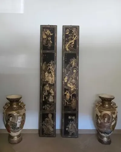 Monumentalne Panele Laka CHIBET 160cm – Antyk z Proweniencją 1920r. Chiny — praca Agnieszka S., Poznań