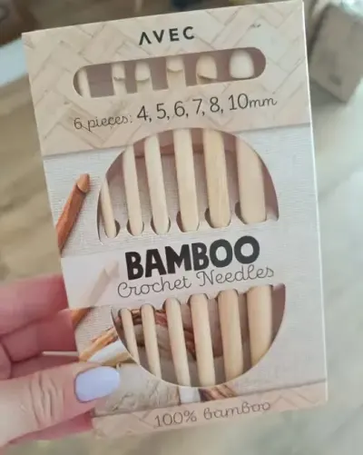 Bambusowe szydełka zestaw 6szt — praca MM Outlet, Łódź