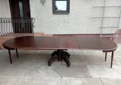 Duży rozsuwany stół antyk — praca Wiesław, Tomaszów Mazowiecki