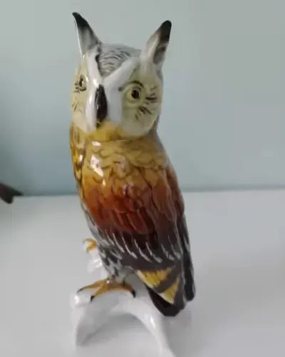 Karl Ens porcelanowa sowa — praca andrzej, Świebodzice