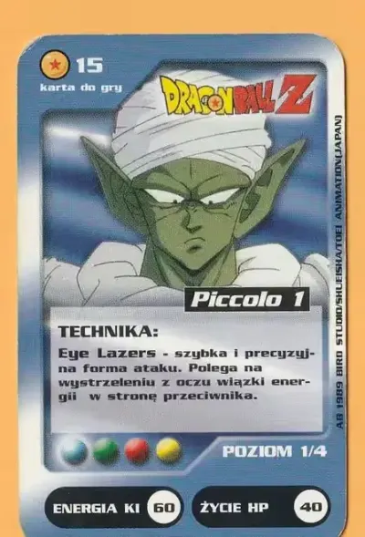 Karta Dragon Ball - Karta Dragon Ball - Piccolo 1 — praca Vidoq, Łódź