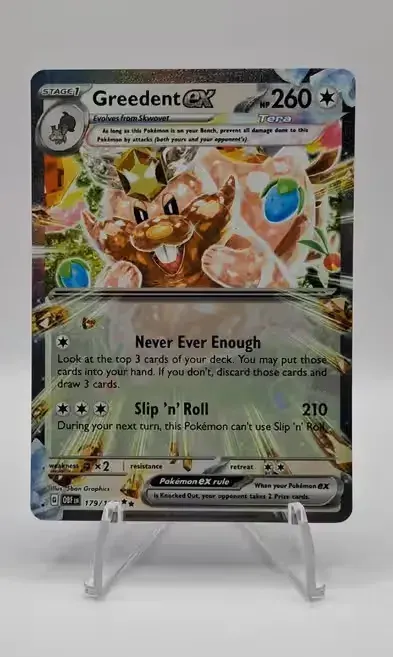 Karta pokemon Greedent EX 179/197 — praca mariusz, Siemirowice