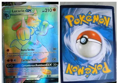 Karta Pokemon LucarioGX — praca Filip, Lubin