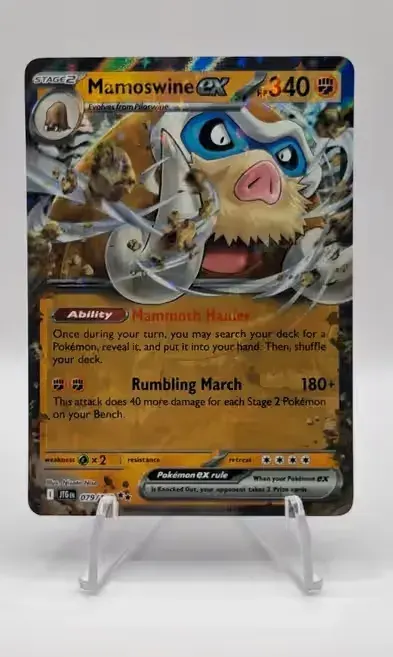 Karta pokemon Mamoswine EX 079/159 — praca mariusz, Siemirowice