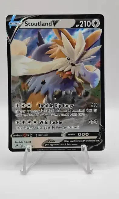 Karta pokemon Stoutland V 117/163 — praca mariusz, Siemirowice