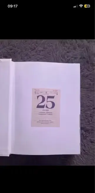 Kartka z kalendarza prezent rocznica urodziny lata 2019 - 2024 bez 21 — praca Julia, Warszawa