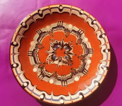 Kolekcjonerski ceramiczny talerz bułgarski z lat 90-tych / Vintage — praca Jacek 1, Pruszków