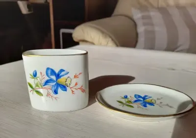 Komplet do wykałaczek porcelana — praca Marzena, Kalisz