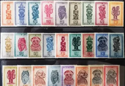 KONGO BELGIJSKIE 1947/1948 MNH**- maski-kompletna seria!Gratis wysyka! — praca Greg1, Człuchów