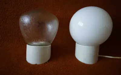 lampa warsztatowa loft  PRL porcelana natynkowa — praca osoba prywatna, Toruń
