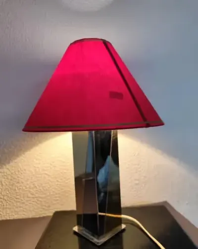 Lampka lata 80-90 vintage retro prl chrom — praca Galeria Rzeczy Niezwykłych, Bydgoszcz