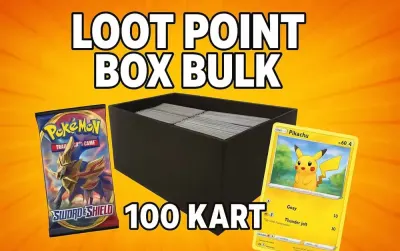 lootpointgames.pl Box Bulk Zestaw 100 Oryginalnych kart Pokémon — praca LootPointGames, Bydgoszcz