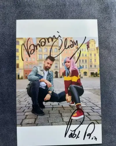 Nanami Chan Pablo Ross zdjęcje z autografem — praca Martyna, Dzierżoniów