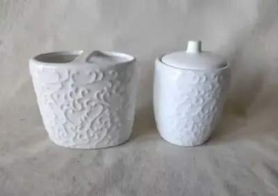 Pojemniki ceramiczne białe łazienka kuchnia — praca Wojtek, Łódź