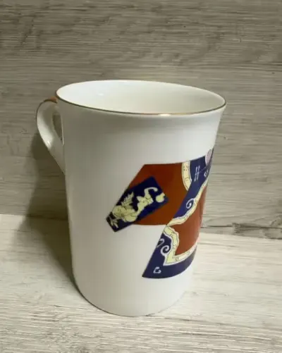 Porcelanowy kubek asianers — praca Nina, Rzeczyca Ziemiańska