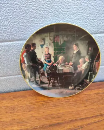 Porcelanowy talerz dekoracyjny Hutschenreuther - design - U — praca skarbywyszukane, Łask