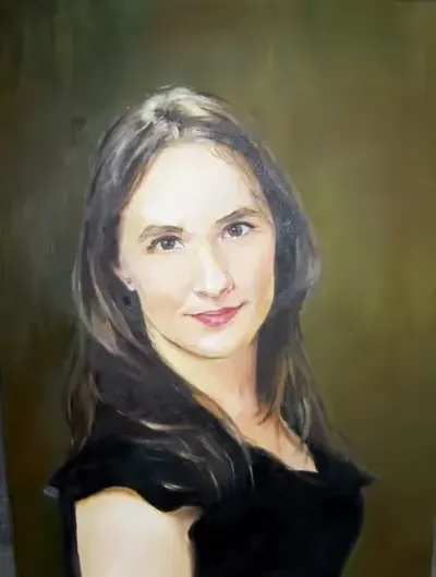 Portret Ręcznie malowany ze zdjęcia — praca Andrzej Masianis, Toruń