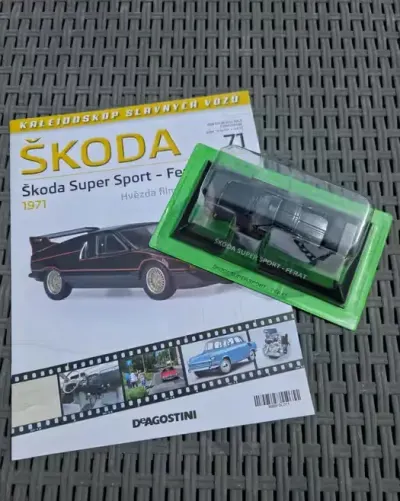 Skoda Super Sport Ferat 1:43 - Kaleidoskop slavnych vozu #71 — praca Piotr, Lubanie
