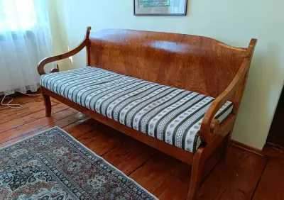 Sofa Biedermeier ok. 1820 Królestwo Polskie/Litwa — praca Marek, Dzierżoniów