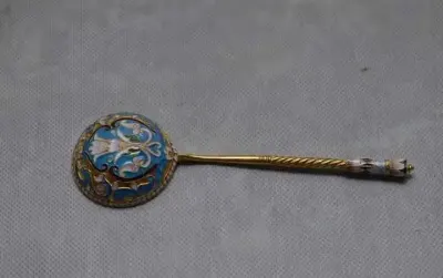 SREBRNA łyżka do kawioru - pr 88 - KOLEKCJA 59gram — praca AntykiDecco, Kraków